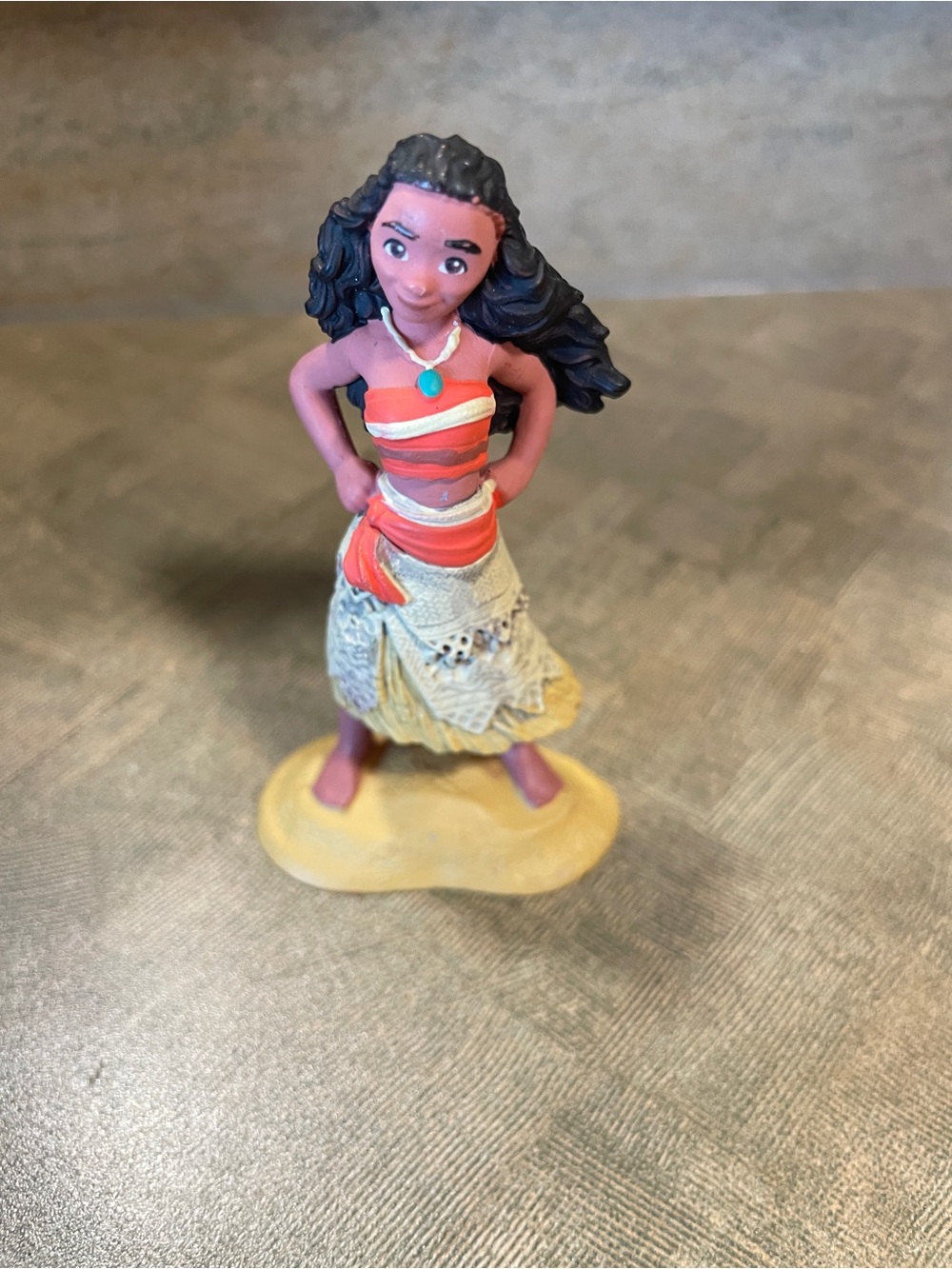 Moana tonies - Orange Top, Cream Skirt